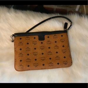 Authentic MCM leather pouch